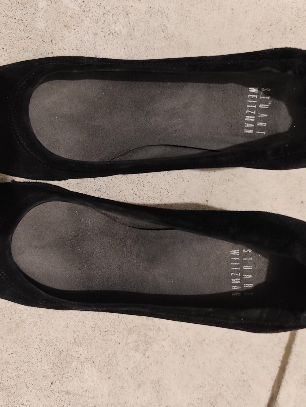 Stuart Weitzman Black Suede Heels